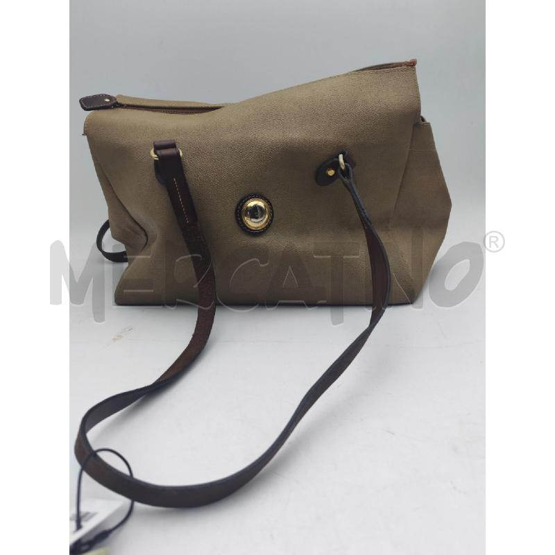 BORSA DONNA BEIGE PELLE NANNINI  | Mercatino dell'Usato Albenga 1