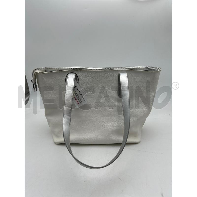 BORSA DONNA BIANCO ARGENTO NEROGIARDI | Mercatino dell'Usato Albenga 2