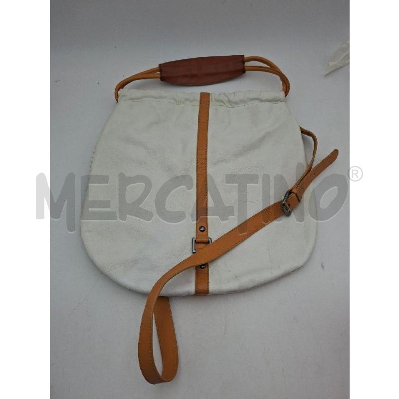 BORSA DONNA BIANCO MARRONE LA MARTINA | Mercatino dell'Usato Albenga 2