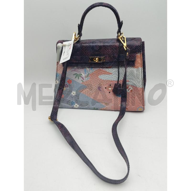BORSA DONNA FEDERICO PRINCE VIOLA FANTASIA FATTO A MANO | Mercatino dell'Usato Albenga 1