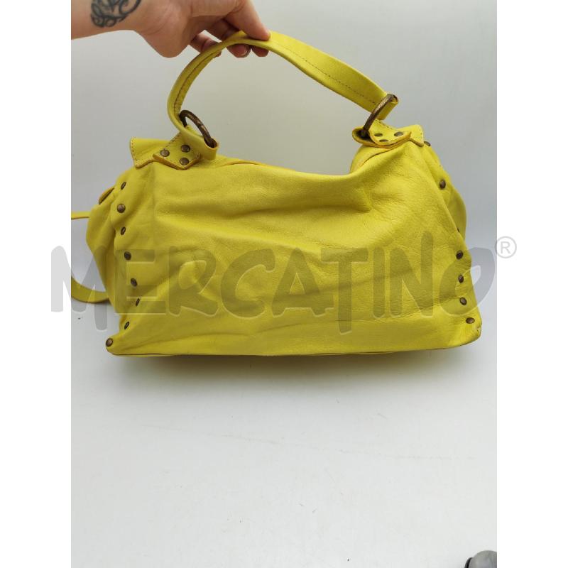 BORSA DONNA GIALLO MASSIMILIANO INCAS PELLE | Mercatino dell'Usato Albenga 2
