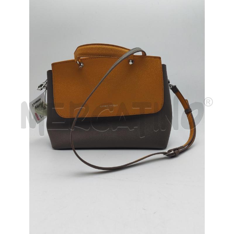 BORSA DONNA GRIGIO GIALLO PELLE CAMPO MARZIO | Mercatino dell'Usato Albenga 1