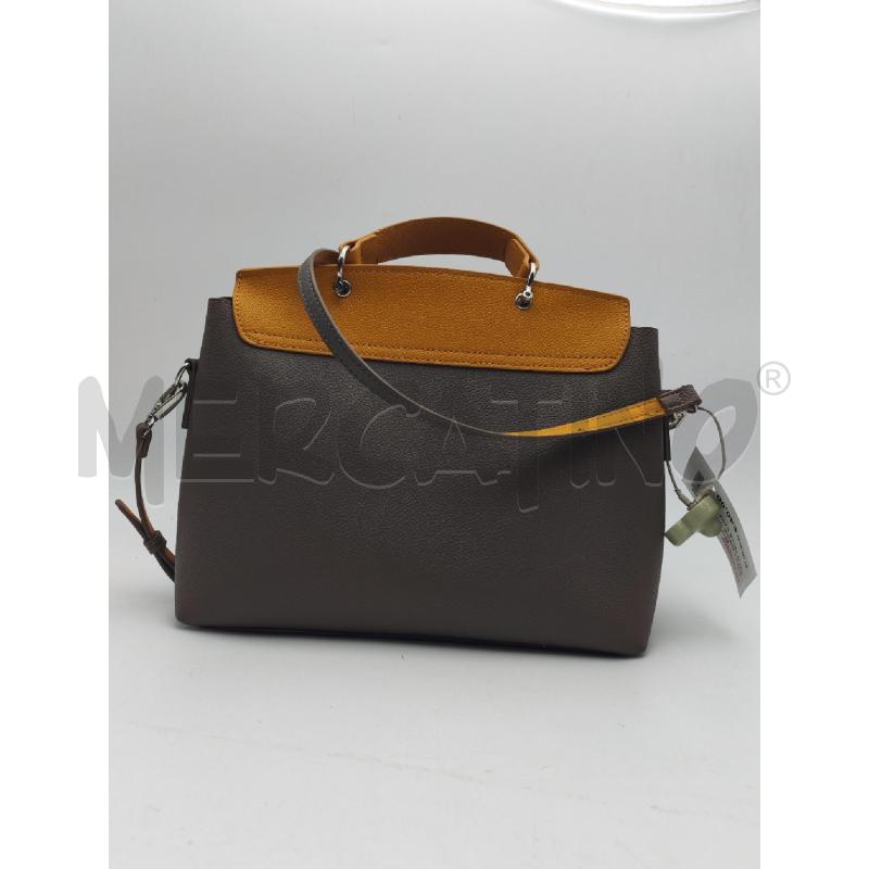 BORSA DONNA GRIGIO GIALLO PELLE CAMPO MARZIO | Mercatino dell'Usato Albenga 2