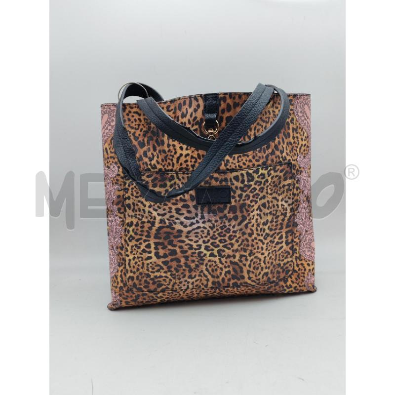 BORSA DONNA LIU JO MACULATO / NERO DOUBLEFACE | Mercatino dell'Usato Albenga 1