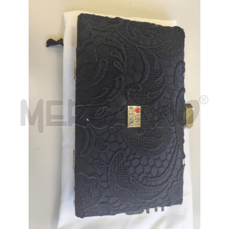 BORSA DONNA LOVE MOSCHINO NERO PIZZO | Mercatino dell'Usato Albenga 2