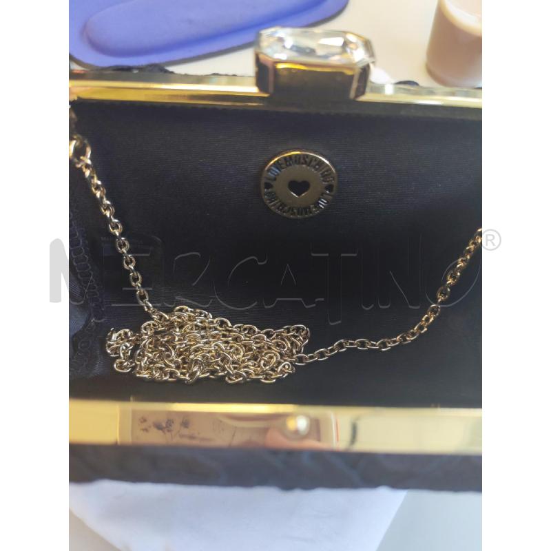 BORSA DONNA LOVE MOSCHINO NERO PIZZO | Mercatino dell'Usato Albenga 3