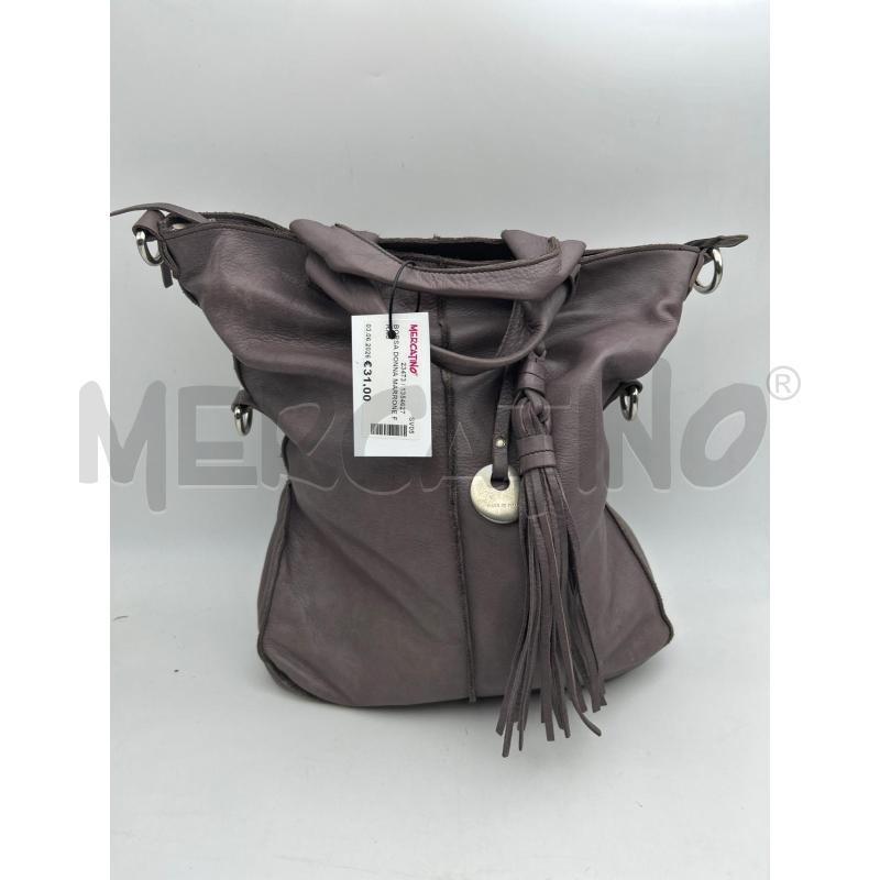 BORSA DONNA MARRONE FRAU | Mercatino dell'Usato Albenga 1