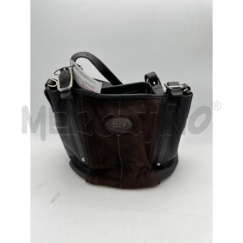 BORSA DONNA MARRONE PELLE TODS  | Mercatino dell'Usato Albenga 1