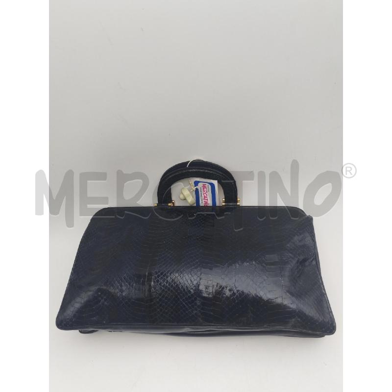 BORSA DONNA PELLE BLU  | Mercatino dell'Usato Albenga 2