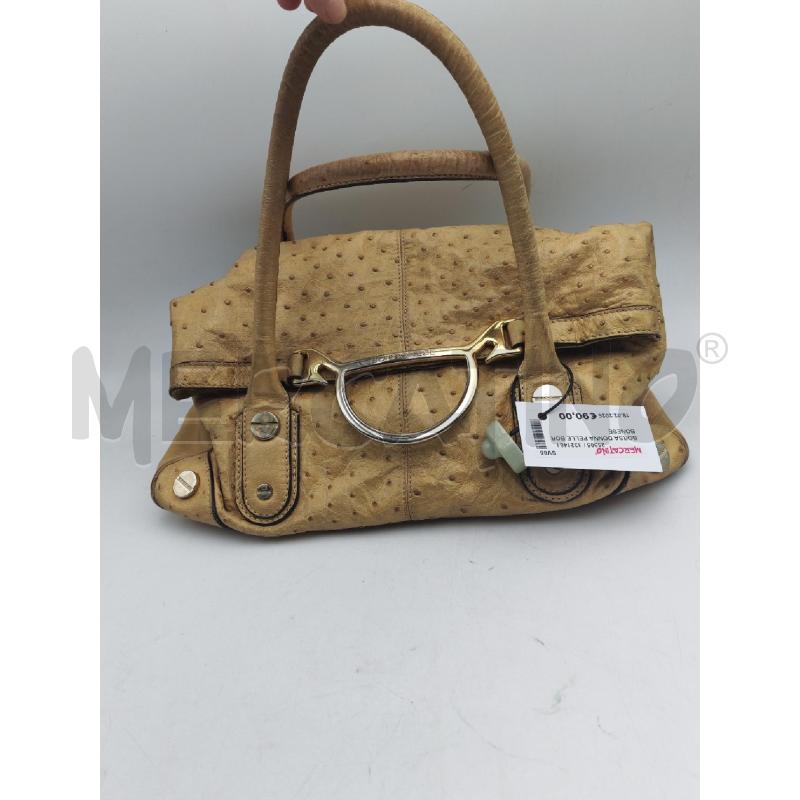 BORSA DONNA PELLE BORBONESE | Mercatino dell'Usato Albenga 3