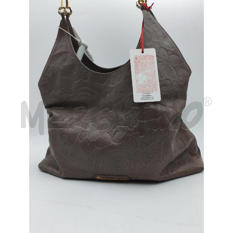 BORSA DONNA PELLE MARRONE BRACCIALINI  | Mercatino dell'Usato Albenga 1