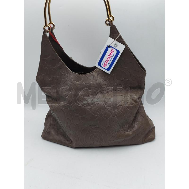 BORSA DONNA PELLE MARRONE BRACCIALINI  | Mercatino dell'Usato Albenga 2