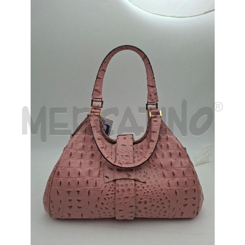 BORSA DONNA ROSA PELLE VIA BORGOSPESSO MILANO | Mercatino dell'Usato Albenga 2