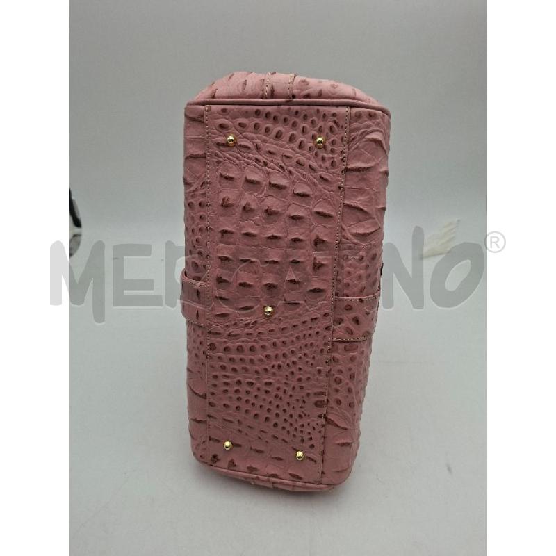 BORSA DONNA ROSA PELLE VIA BORGOSPESSO MILANO | Mercatino dell'Usato Albenga 3