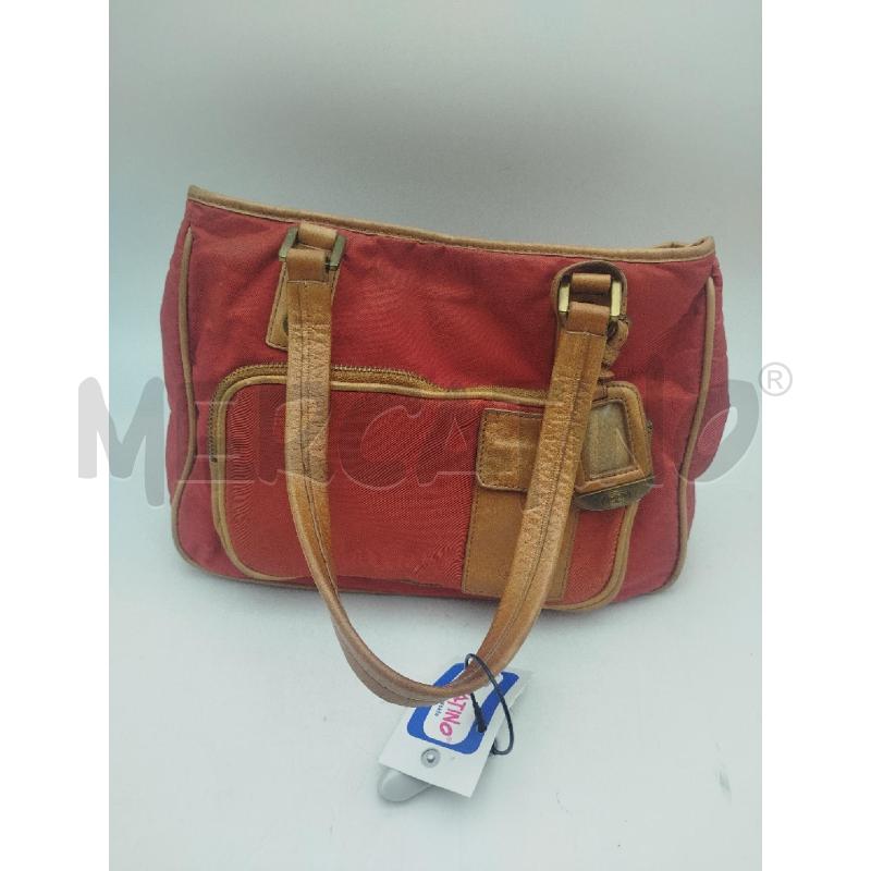 BORSA DONNA ROSSO E MARRONE PELLE THE BRIDGE  | Mercatino dell'Usato Albenga 1