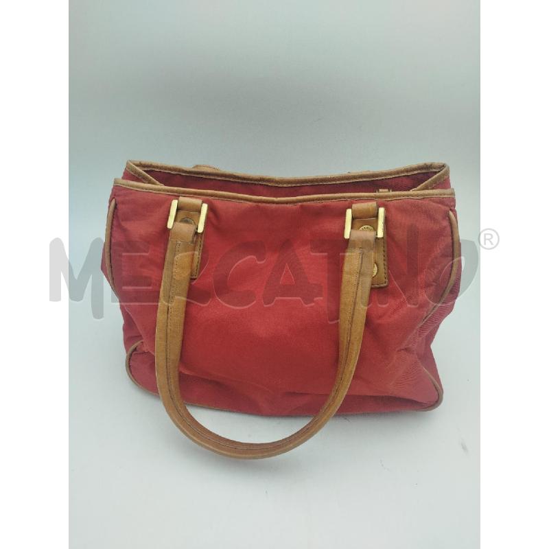 BORSA DONNA ROSSO E MARRONE PELLE THE BRIDGE  | Mercatino dell'Usato Albenga 2