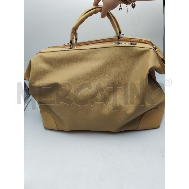BORSONE PELLE BEIGE ROSSI MILANO | Mercatino dell'Usato Albenga 2