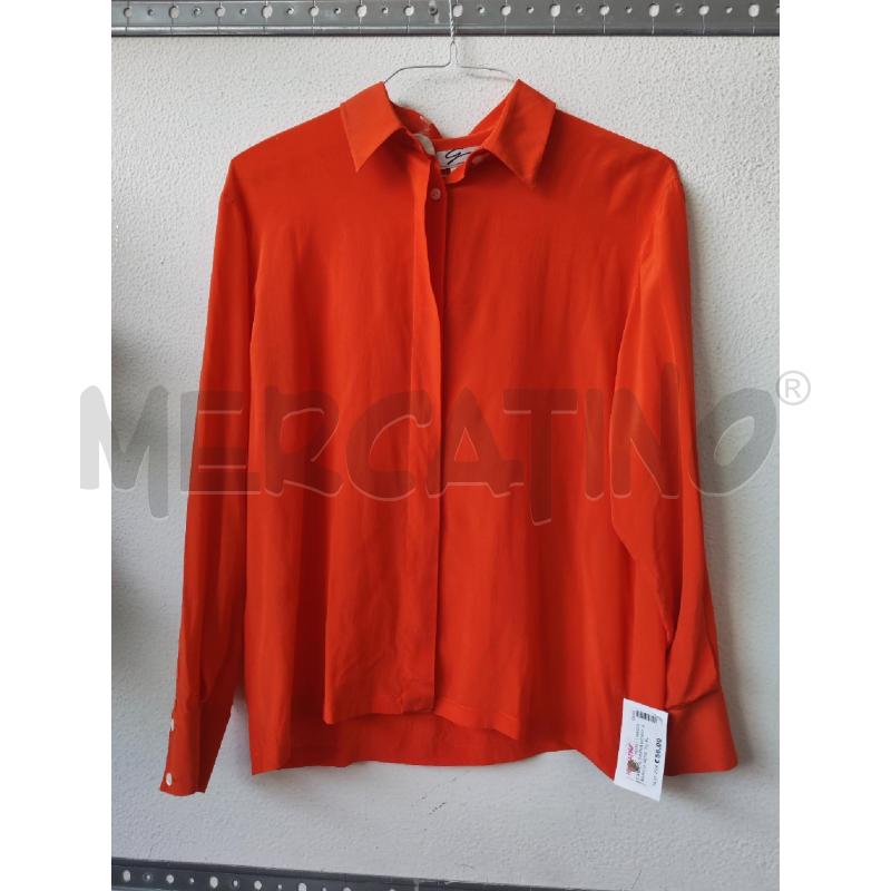 CAMICIA DONNA GENNY ARANCIO SETA | Mercatino dell'Usato Albenga 1