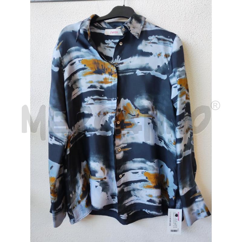 CAMICIA DONNA NERO AZZ MARR JUCCA VISCOSA | Mercatino dell'Usato Albenga 1
