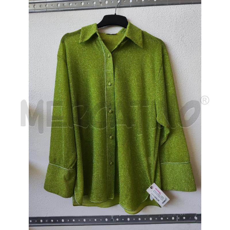 CAMICIA DONNA VERDE BRILLANTINI OSEREE | Mercatino dell'Usato Albenga 1