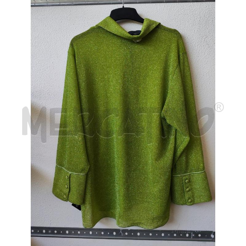 CAMICIA DONNA VERDE BRILLANTINI OSEREE | Mercatino dell'Usato Albenga 2