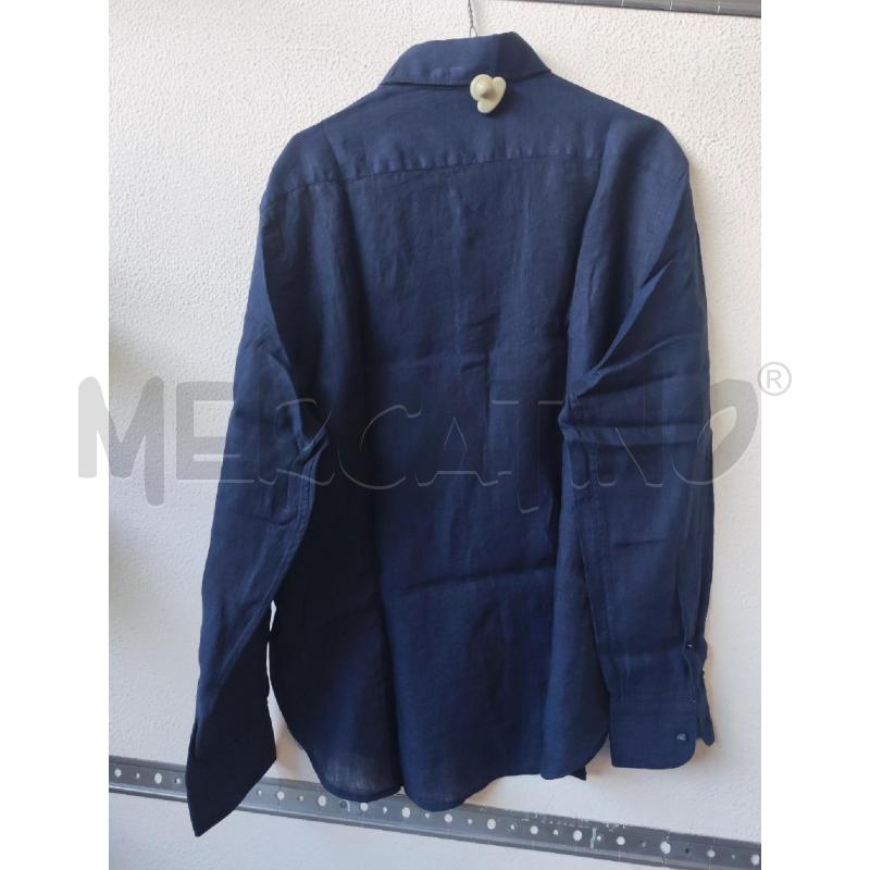 CAMICIA UOMO BLU LINO BELMONTE  | Mercatino dell'Usato Albenga 2