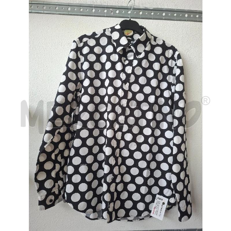 CAMICIA UOMO NERO BIANCO POIS LOVE MOSCHINO  | Mercatino dell'Usato Albenga 1