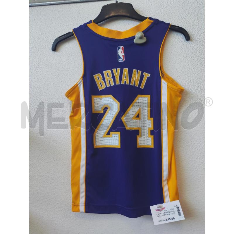 CANOTTA BAMBINO VIOLA GIALLO ADIDAS LAKERS  | Mercatino dell'Usato Albenga 2