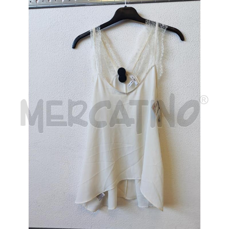 CANOTTA DONNA BIANCO BCBG  | Mercatino dell'Usato Albenga 1