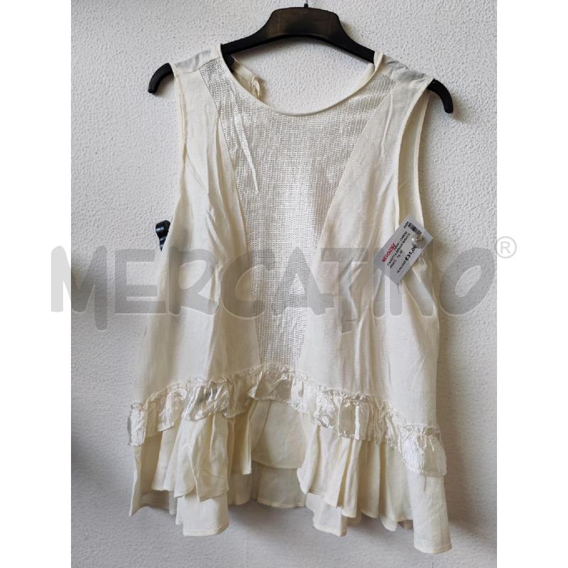 CANOTTA DONNA BIANCO PINKO  | Mercatino dell'Usato Albenga 1
