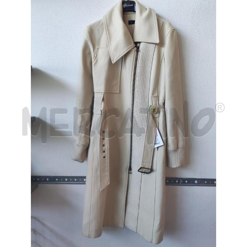 CAPPOTTO DONNA BEIGE TOY MISTO LANA E CASHMERE  | Mercatino dell'Usato Albenga 1