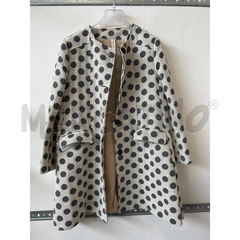 CAPPOTTO SOUVENIR LEGGERO BEIGE CERCHI NERO  | Mercatino dell'Usato Albenga 1
