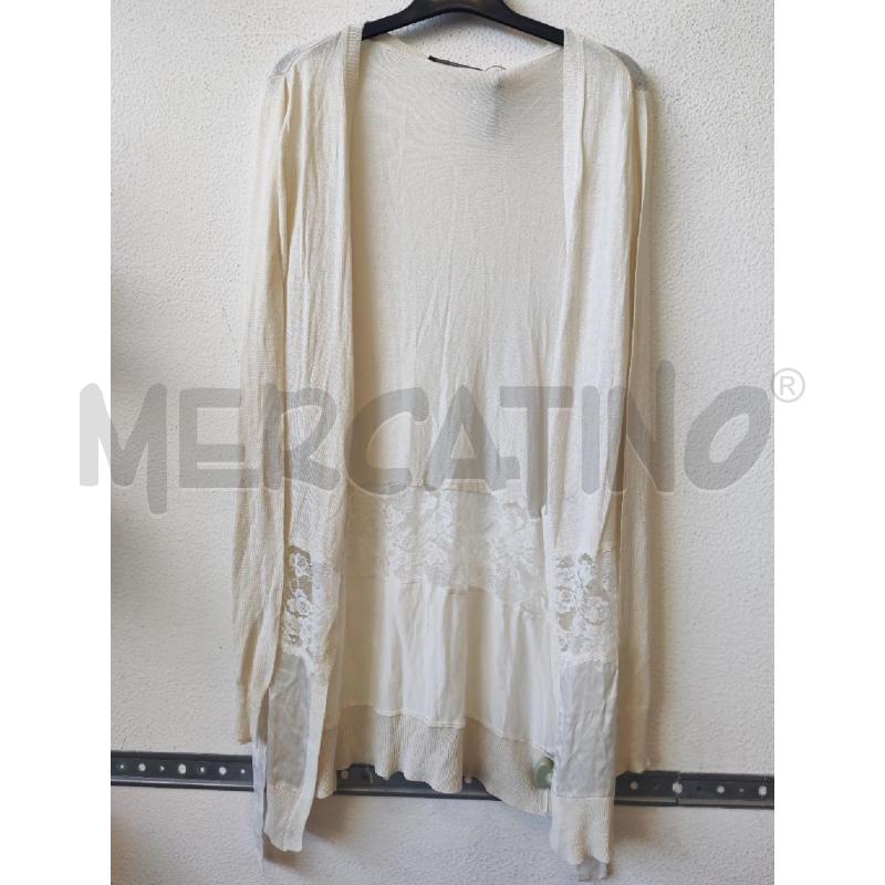 CARDIGAN DONNA PATRIZIA PEPE BIANCO  | Mercatino dell'Usato Albenga 1