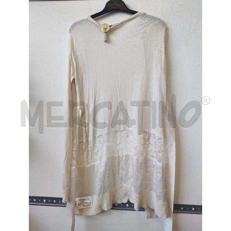 CARDIGAN DONNA PATRIZIA PEPE BIANCO  | Mercatino dell'Usato Albenga 2