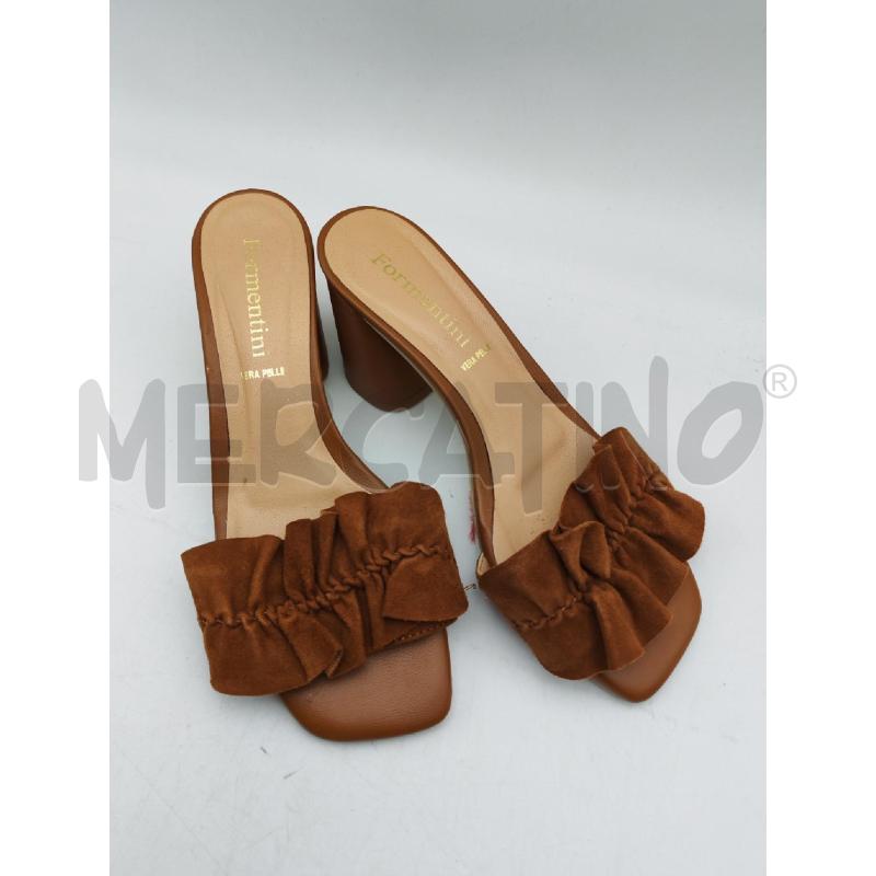CIABATTE DONNA MARRONE PELLE FORMENTINI  | Mercatino dell'Usato Albenga 1
