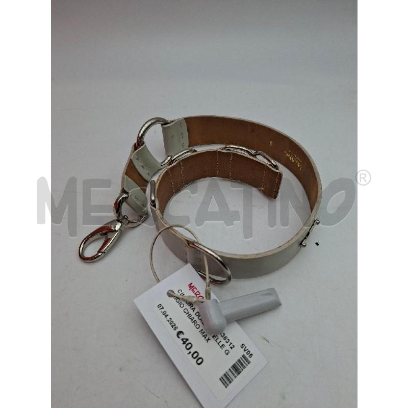 CINTURA DONNA PELLE GRIGIO CHIARO MAX MARA | Mercatino dell'Usato Albenga 1