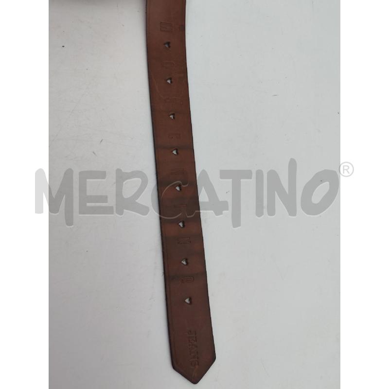 CINTURA DONNA PELLE MASCHINO JEANS MARRONE  | Mercatino dell'Usato Albenga 1