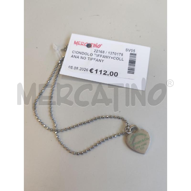 CIONDOLO TIFFANY+COLLANA NO TIFFANY | Mercatino dell'Usato Albenga 1