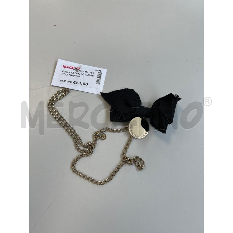 COLLANA FIOCCO ELISABETTA FRANCHI | Mercatino dell'Usato Albenga 1