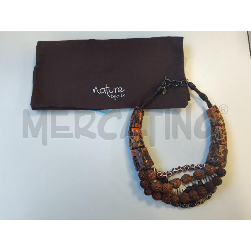 COLLANA MARRONE NATURE BIJOUX | Mercatino dell'Usato Albenga 1