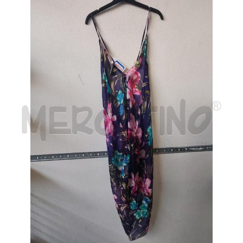 COPRI COSTUME SETA VIOLA FIORI VDP BEACH  | Mercatino dell'Usato Albenga 2