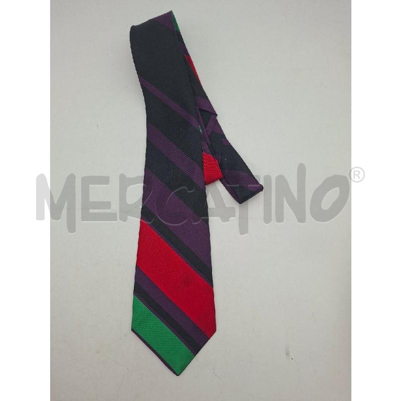 CRAVATTA NERO ROSSO VIOLA  | Mercatino dell'Usato Albenga 1