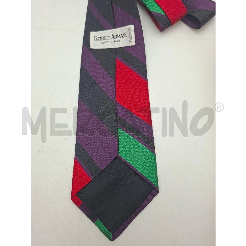 CRAVATTA NERO ROSSO VIOLA  | Mercatino dell'Usato Albenga 2