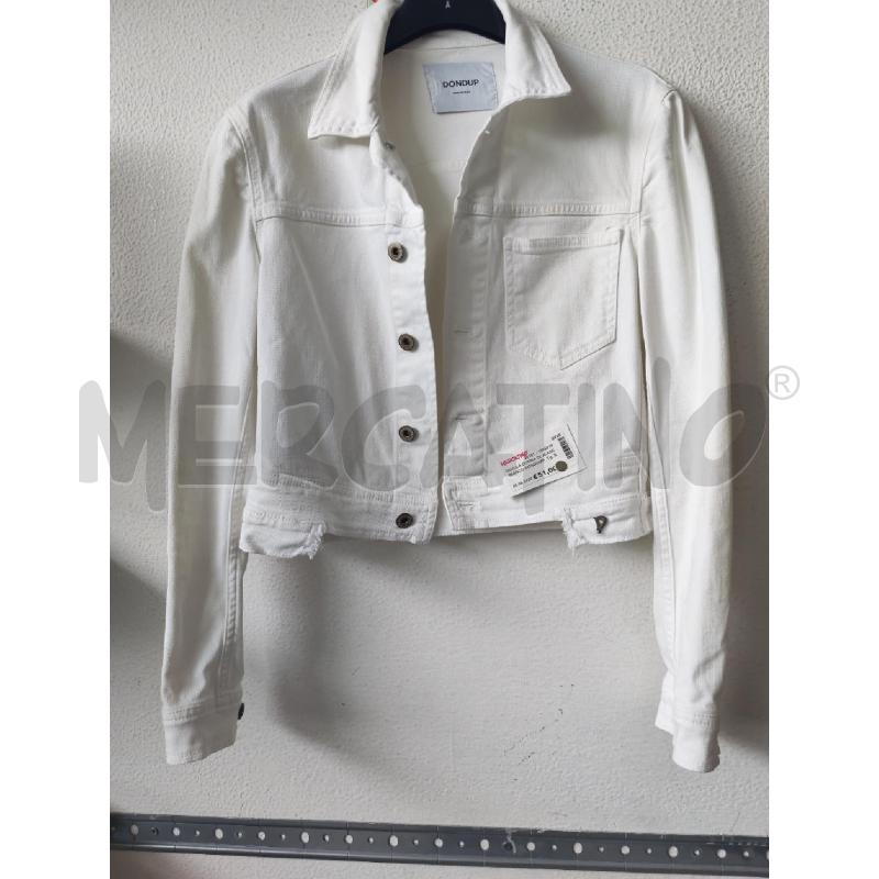 GIACCA DONNA DI JEANS BIANCO DONDUMP | Mercatino dell'Usato Albenga 1