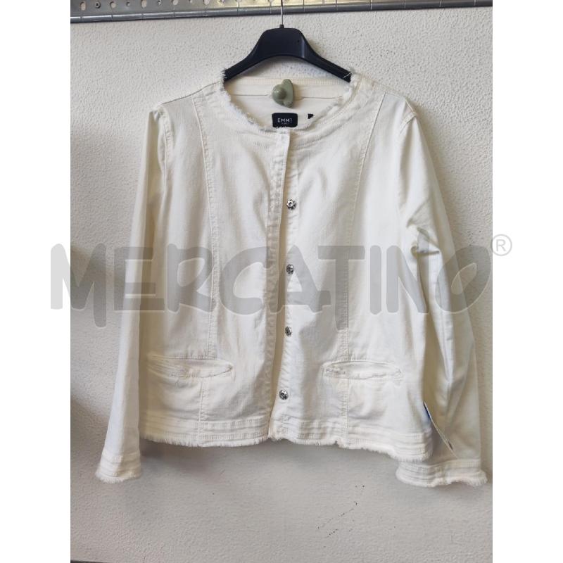 GIACCA DONNA JEANS BIANCO EMME MARELLA  | Mercatino dell'Usato Albenga 1