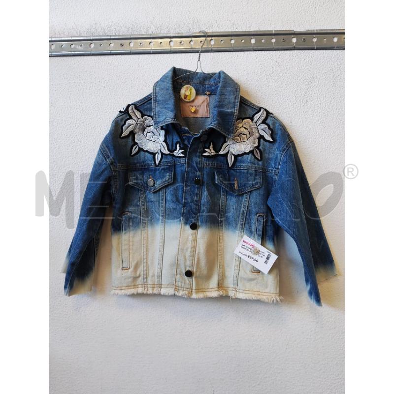 GIACCA DONNA JEANS TWINSET BIANCO FIORI  | Mercatino dell'Usato Albenga 1