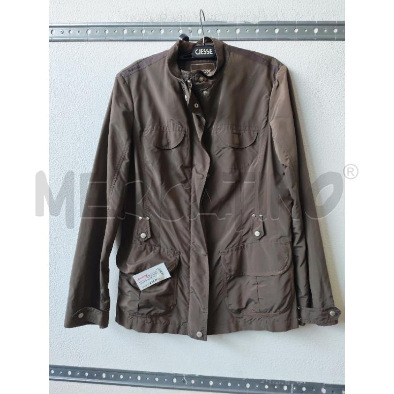 GIACCA DONNA LEGGERA MARRONE GEOX  | Mercatino dell'Usato Albenga 1