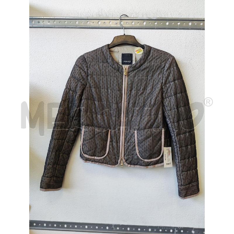 GIACCA DONNA LEGGERA PINKO BEIGE VELATO NERO  | Mercatino dell'Usato Albenga 1