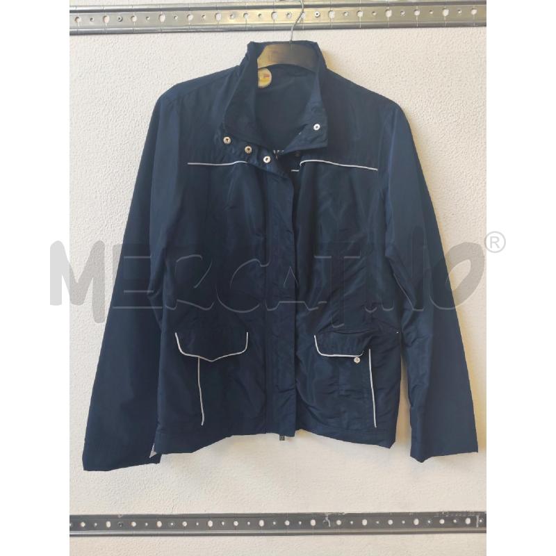 GIACCA DONNA ROMEO GIGLI BLU FIORI BLU SENZA CINTURA | Mercatino dell'Usato Albenga 1