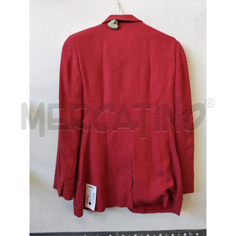 GIACCA DONNA TAGLIO CLASSICO ROSSO ANTONIO FUSCO MISTO SETA | Mercatino dell'Usato Albenga 2